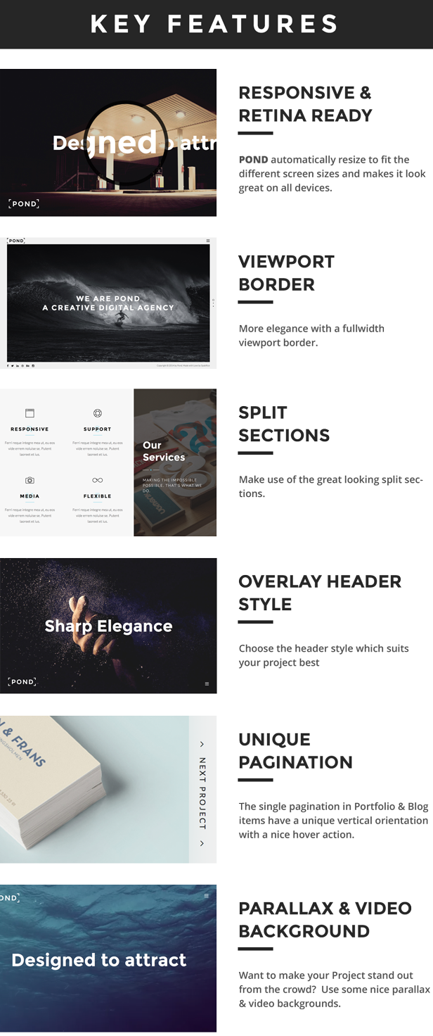 Pond - Creative Portfolio / Agency Template - 10