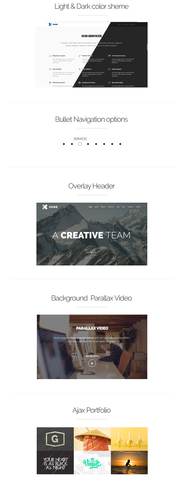 Xone - Clean One Page Template - 9