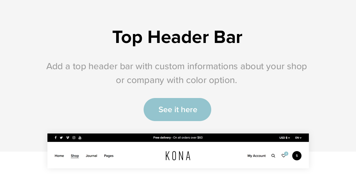 Kona - Modern & Clean eCommerce WordPress Theme - 5