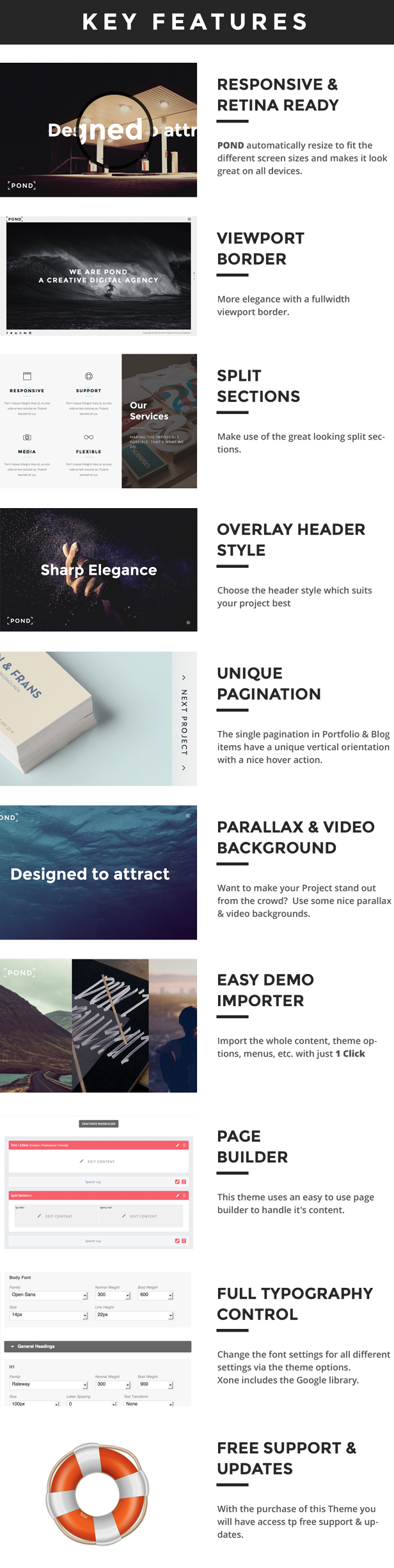 WordPress theme Pond - Creative Portfolio / Agency WordPress Theme (Portfolio)