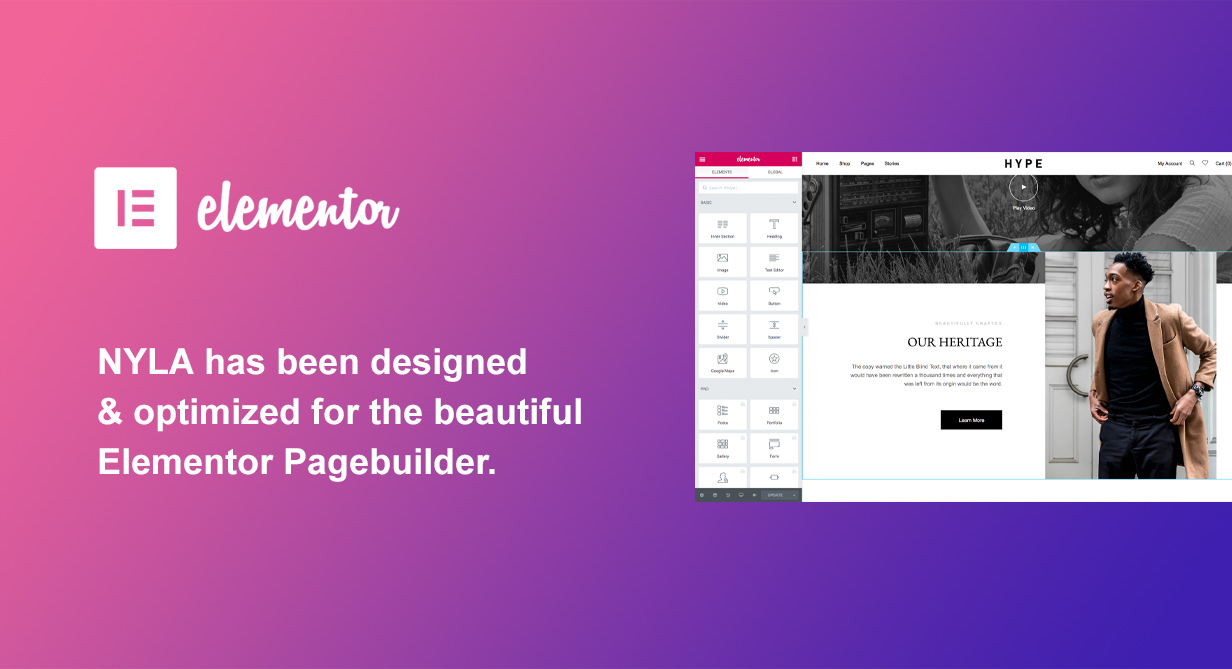 feature-elementor Nyla - A Fresh & Modern WooCommerce Theme Theme WordPress